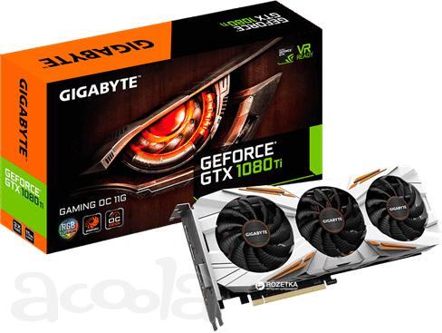Видеокарта GIGABYTE GEFORCE GTX1080 TI GAMING OC 11Гб